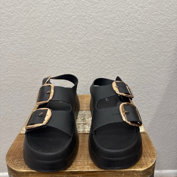 Jeffrey Campbell Blithe Black Platform Sandals Size 7 NEW - Picture 3 of 7